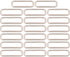 Metal Rectangle Ring Buckles Square Strap Webbing Belt Rings for Bag Purse Non Welded 2 x 1/2 Inch...