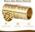 JUWO 3/4" PEX Coupling, PEX Fitting for Plumbing Repairs, Sturdy and Durable Brass Crimp Fitting (5 Pack)...