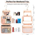 CUBETASTIC Hanging Travel Toiletry Bag for Women, Clear Makeup Bags Portable Transparent Cosmetic Case Small Skincare Pouch Waterproof Travel Bag ...