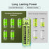 Rechargeable AA Batteries, Ni-MH Double A Solar Batteries High Capacity 1.2V Pre-Charged for Outdoor Solar Lights, String Lights Pathway Lights (A...