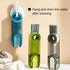 Bottle Brush 3 in 1 Multifunctional Crevice Cleaning Brush for Bottle Gap Tight Spaces Cup Kitchen Brush Small Silicone Bottle Brush Cleaner (3 Pa...