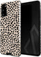 BURGA Phone Case Compatible with Samsung Galaxy S20 - Hybrid 2-Layer Hard Shell + Silicone Protective Case -Black Polka Dots Pattern Nude Almond L...