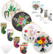 Nuberlic 4 Pack Embroidery Kit for Beginners Cross Stitch Kits Needlepoint Kits for Adults, Include 4 Embroidery Hoops, 4 Embroidery Cloth with Pa...