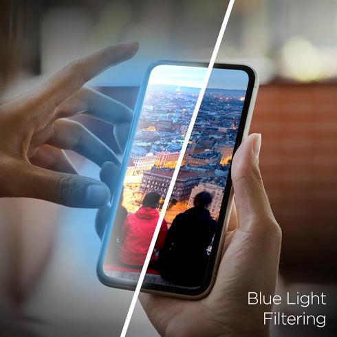 magglass Blue Light Blocking Screen Protector for Samsung Galaxy S22 Ultra Tempered Glass (3D) Curved Edge/Bluelight Filtering (S22-ULTRA 6.8") (B...