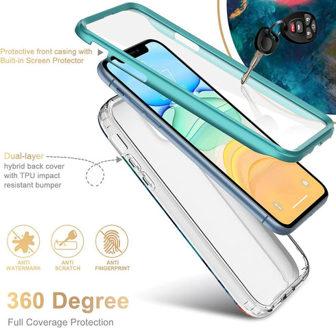 Esdot Compatible with iPhone 12 Pro Max Case with Built-in Screen Protector,with Fashionable Designs for Women Girls,Protective Phone Case for App...