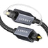 IVANKY Optical Audio Cable 10ft/3M, Long Digital Audio Optical Cable for Soundbar, S/PDIF Toslink Fiber Optic Cord [Braided, Gold-Plated Connector...
