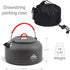 1.3L Aluminum Camping Kettle - Versatile Camping, Hiking, and Backpacking Tea Kettle, Portable Outdoor Adventure Teapot...