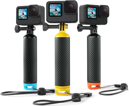 Floating Handle Grip Floaty Stick Waterproof Handler Accessory Compatible with GoPro Hero 13, 12, 11, 10, 9, 8, 7, 6, 5, 4, Session, 3+, 3, Hero(2...