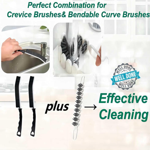 Crevice Cleaning Brush Hard Bristle Grout Cleaner Brush Scrub Brush Toilet Brush Cleaning Tools Cleaning Supplies for Household Use Bathroom Kitch...