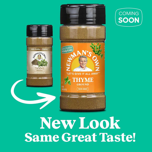 Newman's Own Ground Thyme, Essential for Roasted Meats, Poultry, Vegetables, Non-GMO, Kosher, 1.68 Oz. Bottle...