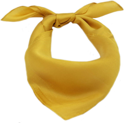 52 x 52cm 100% Silk Women’s Neck Square Scarf Pure Color Neckerchief Headwrap...