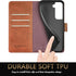 SUANPOT for Samsung Galaxy S22 with RFID Blocking Leather Wallet case Credit Card Holder,Flip Folio Book Phone case Shockproof Cover Women Men for...