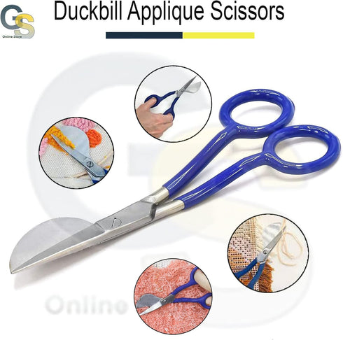Napping Duckbill 6 Inch Blue Handle Carpet Pile Scissors by G.S Online Store...