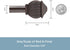 Kenney KN71712 Beckett Soft Square End Standard Decorative Window Curtain Rod, 28-48" Adjustable Length, Weathered Brown Finish, 5/8" Diameter Ste...