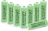 AA Ni-MH 600mAh 1.2V Rechargable Solar Light Batteries for Outdoor Solar Lamps Garden Lights Remotes Mice(8Pcs)...