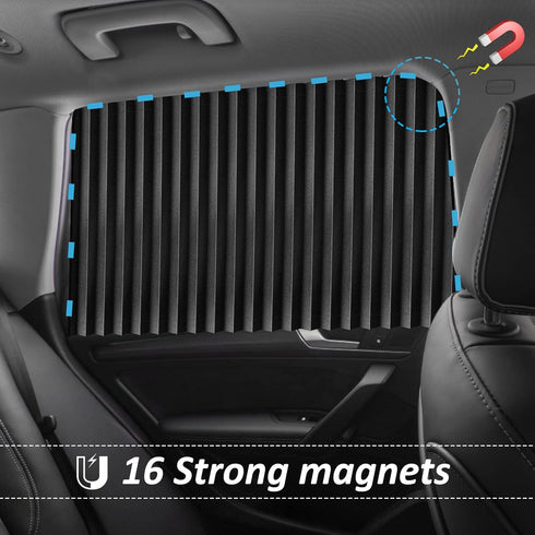 XCBYT Car Window Shades - Car Curtains Side Window Sun Shades 99% UV Protection Privacy for Breastfeeding Taking a nap Changing Clothes Camping 2 ...