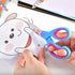 Kids Scissors Set of 3 pack, Safety Children Scissors, Small Craft Scissors with Blunt-Tip Floral Print Blade and Soft Grip, Great for DIY, Arts, ...