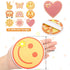 27 Pcs Groovy Boho Sticky Notes Daisy Rainbow Butterfly Peace Sign Mini Notepads for Kids Adults Hippie Party Favors Groovy Decorations Pocket Mem...