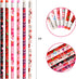 Valentine's Day Pencils for Kids Red Heart Pencils Bulk with Erasers 60 Pcs Valentines Wood Pencils for Goodie Bags Fillers Exchange Gifts School ...