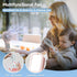 Mini Handheld Fan,4 Speed Adjustable Portable Battery Operated Fans,USB Rechargeable Desk Fan with Mirror,Max 15 Hrs Hand Fan For Travel Office Ou...