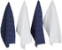 DII Basic Chef Collection, Assorted Terry Kitchen Towel Set, Dishtowel Set, French Blue, 4 Piece...