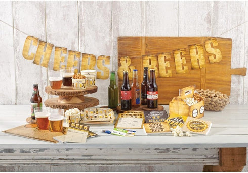 Creative Converting Border Print Plastic Tablecover, 54 x 102, Cheers/Beers (3-Pack)...