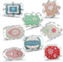 Fancy Plaque Cookie Cutters Set of 8 pcs, Stainless Steel Wedding Frames Shaped Fondant Cutter Molds Baking DIY...