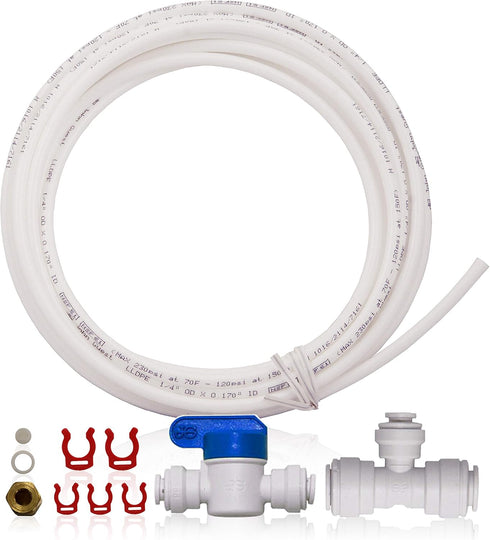 APEC Water Systems ICEMAKER-KIT-38-14-RO Ice Maker Kit for Reverse Osmosis System with Upgraded 3/8" Output (RO-Hi Model), Refrigerator & Water Fi...
