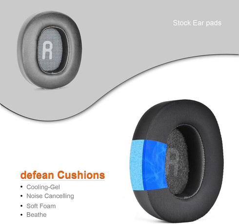 Cooling Gel Ear Pads Replacement Cushions Compatible with JBL Tune 700(700BT)/710(710BT)/720(720BT)/750(750BT,750BTNC)/760(760NC)/770(770NC) Headp...