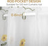 Sheer Embroidery Valance for Window with Daisy - Short Farmhouse Flower Kitchen White Curtain, 17x70inch, 1 Panel, ZHH...