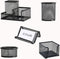 Desk Organizers and Accessories Set, Mesh Pen Holder,Office School Home Desktop Supplies for Clip Phone Sticky Notes,Mail, Caddy Storage Baskets(B...