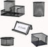 Desk Organizers and Accessories Set, Mesh Pen Holder,Office School Home Desktop Supplies for Clip Phone Sticky Notes,Mail, Caddy Storage Baskets(B...