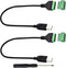 zdyCGTime USB 2.0 A Screw Terminal Block Connector Cable USB 2.0 A Male Plug to 5 Pin/Way Female Bolt Screw with Shield terminals Pluggable Type A...