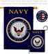 Breeze Decor US Navy USN Armed Forces Seabee Official Licensed United State American Military Retire Decorative, Garden Flag 13"x 18.5", Memorabil...
