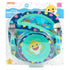The First Years Baby Shark Dinnerware Set - Toddler Plates and Bowls Set - Includes 1 Toddler Plate, Toddler Bowl, and Toddler Fork and Spoon - 4 ...