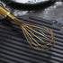 Berglander Gold Whisk Pack of 3 Stainless Steel 8",10",12", Titianium Plating Gold Whisks for Cooking, Beater,Wire Whisk Set Kitchen Wisk (Gold)...