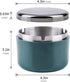 Smokeless Ashtray with Lid Ash Tray with Stainless Steel Liner Inside Cool Ashtrays for Cigarettes Outdoor Patio Home Office Tabletop?Dark Green)...