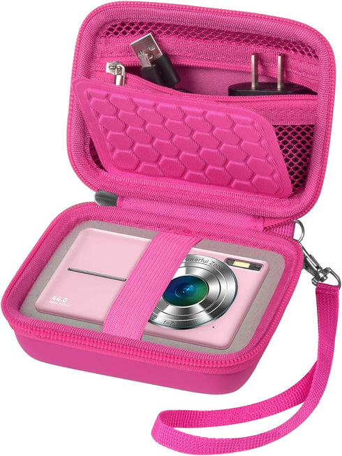 Carrying & Protective Case for Digital Camera, AbergBest 21 Mega Pixels 2.7" LCD Rechargeable HD/Kodak Pixpro/Canon PowerShot ELPH 180/190 / Sony ...