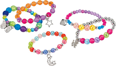Shimmer 'n Sparkle Charm & Bead Bracelet Maker by CRA-Z-Art – DIY Beaded Charm Friendship Bracelet Making Kit...