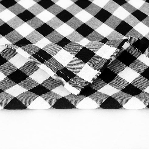Buffalo Check Curtains Buffalo Plaid Curtains Blackout Curtains Farmhouse Country Curtains for Living Room, 36x36inch, 2 Pack (Black White)...