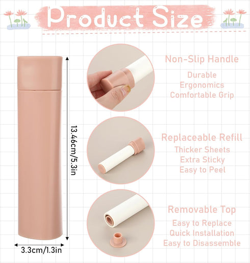 Extra Sticky Lint Rollers Mini Travel Lint Roller for Pet Hair Small Sticky Roller Remover 40 Sheets for Clothes Furniture Carpet Dog Cat Hair Hom...