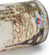 Vintage Pen Pencil Holder Cup Retro Desk Organizer for Home Office Living Room (Beige Paris Eiffel Tower Round)...
