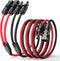 30A Y-Branch Solar Connectors 4.3FT 12AWG Extension Cable, Solar Cable Parallel Adaptor Solar Panel Wire in Pair with Female and Male Connectors f...