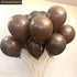 Jonhamwelbor Brown Balloons 12 inch 100 Pack Dark Brown Chocolate Brown Matte Latex Helium Balloons for Birthday Wedding Baby Shower Neutral Party...