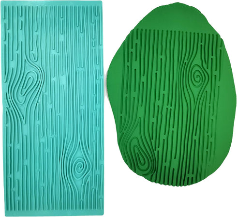 Texture 2-Piece Mold Set Tree Bark and Brick Wall Impression Moulds Gum Paste Impression Mat Fondant Cake Decorating Gobaker Supplies for Cupcake ...