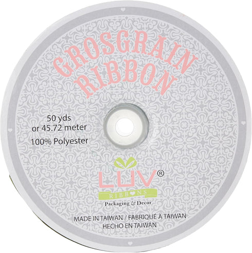 Creative Ideas Solid Grosgrain Ribbon, 1-1/2-Inch by 50-Yard, Moss Green...