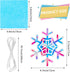 Chinco 18 Pieces Snowflakes Craft Tissue Paper Snowflakes Suncatcher Craft Winter Christmas Craft Window Art Crafts for Kids Classroom DIY Christm...