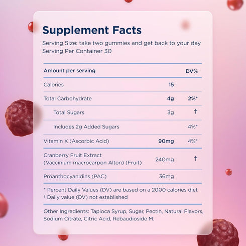 Canary High-Dose Hero for Women - Urinary Tract Health Gummies Dietary Supplement, Helps Cleanse & Protect, Delicious Natural Cranberry Flavor, 60...