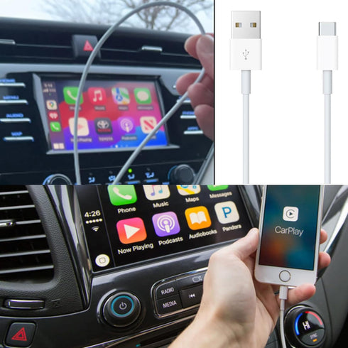2 Pack 10ft USB A to USB C Cable for Airpods Pro 2nd, iPhone 15 15 Pro Max 15 Plus Car Carplay Data Cable, iPad USB C Cable 5th 10th Mini 6th Gen,...