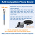 U10 Headset Adapter RJ9 to QD Cable for Plantronics Quick Disconnect Headsets Coil Cord Compatible with Cisco IP Phones 6945 7940 7942 7945 7960 7...